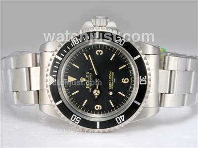 Rolex Submariner Ref.5513 Swiss ETA 2836 Movement with Black Dial and Bezel Vintage Edition