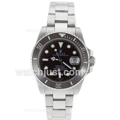 Rolex Submariner Swiss ETA 2836 Movement Ceramic Bezel with Brown Dial S/S-Sapphire Glass