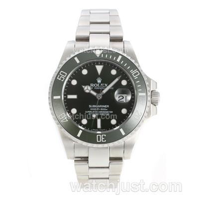 Rolex Submariner Swiss ETA 2836 Movement Dark Green Ceramic Bezel with Dark Green Dial S/S