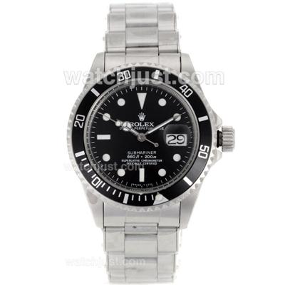 Rolex Submariner Swiss ETA 2836 Movement Vintage Edition with Black Dial S/S-Rivet Strap