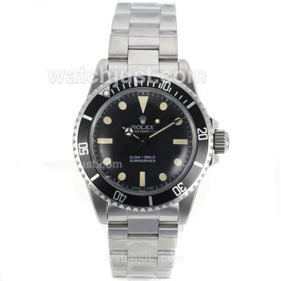 Rolex Submariner Swiss ETA 2836 Movement with Black Dial S/S-Vintage Edition