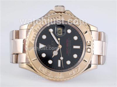 Rolex Yacht-Master Automatic Full Gold with Black Dial