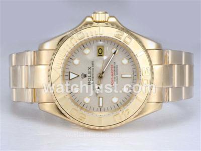 Rolex Yacht-Master Automatic Full Gold with Granite Dial