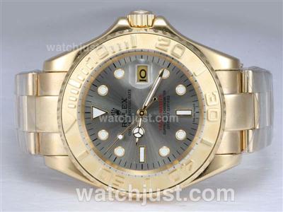 Rolex Yacht-Master Automatic Full Gold with Gray Dial