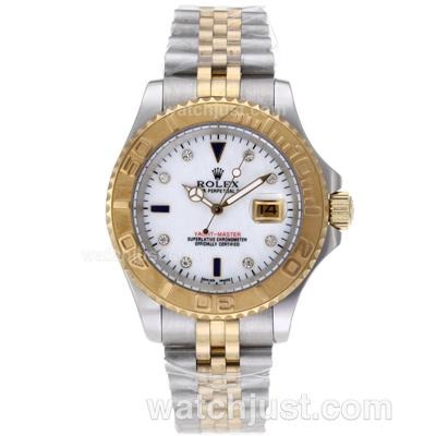 Rolex Yacht-Master Automatic Two Tone Diamond Markers with MOP Dial