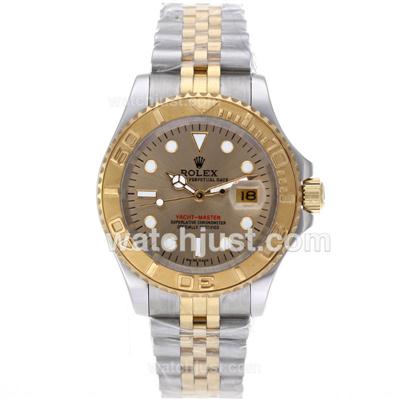 Rolex Yacht-Master Automatic Two Tone with Golden Dial