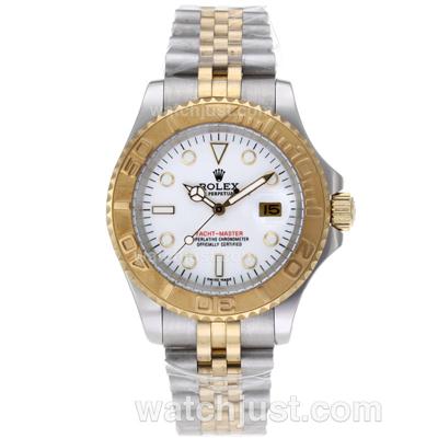 Rolex Yacht-Master Automatic Two Tone with White Dial