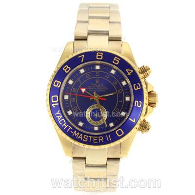 Rolex Yacht-Master II Automatic Full Gold with Blue Dial