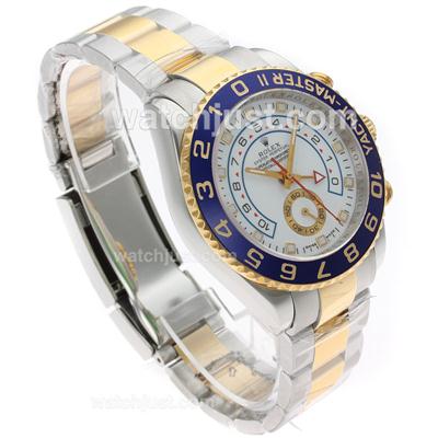 Rolex Yacht-Master II Automatic Two Tone with White Dial S/S-Same Structure as ETA Version-High Quality