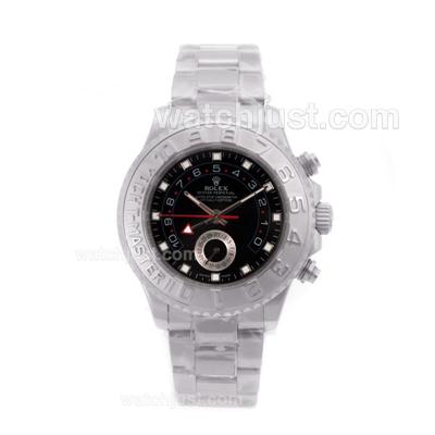 Rolex Yacht-Master II Automatic Working GMT with Black Dial 2007 Model