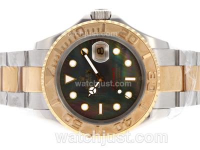 Rolex Yacht-Master Swiss ETA 2671 Movement Two Tone with Black MOP Dial