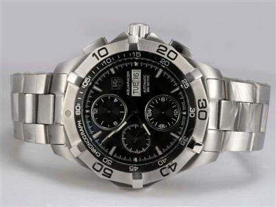 Tag Heuer Aquaracer Black Dial Same Chassis As 7750-High Quality Replica Watch TAG2624
