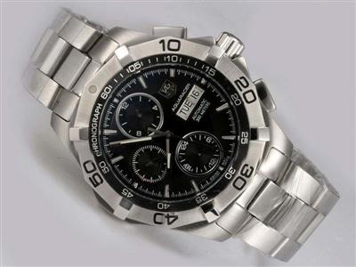 Tag Heuer Aquaracer Black Dial Same Chassis As 7750-High Quality Replica Watch TAG2624