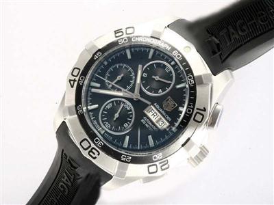 Tag Heuer Aquaracer Black Dial Same Chassis As 7750-High Quality Replica Watch TAG7261