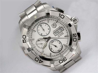 Tag Heuer Aquaracer White Dial Same Chassis As 7750-High Quality Replica Watch TAG6527
