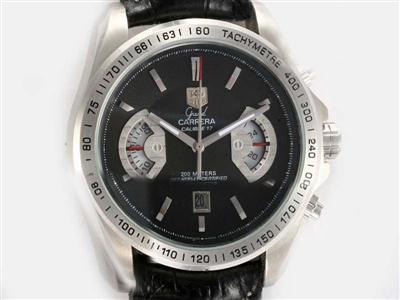 Tag Heuer Carrera Black Dial Replica Watch TAG5457