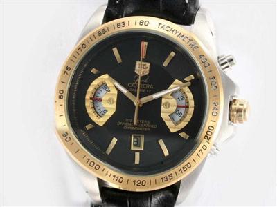 Tag Heuer Carrera Black Dial Replica Watch TAG8262