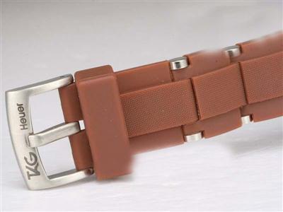 Tag Heuer Carrera Brown Dial And Rubber Strap Replica Watch TAG6149