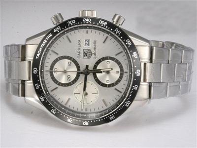 Tag Heuer Carrera Chronograph Black Bezel Replica Watch TAG5300