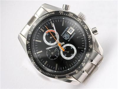 Tag Heuer Carrera Chronograph Black Dial And Bezel Replica Watch TAG5517