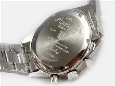 Tag Heuer Carrera Chronograph Black Dial And Bezel Replica Watch TAG7825