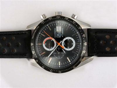 Tag Heuer Carrera Chronograph Black Dial And Bezel Replica Watch TAG8699