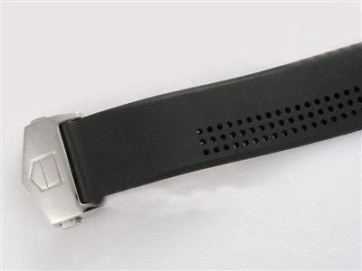 Tag Heuer Carrera Chronograph Black Dial And Bezel-Rubber Strap Replica Watch TAG2864