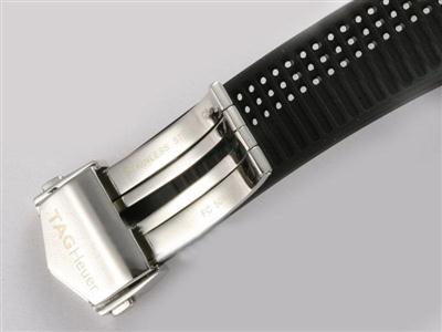 Tag Heuer Carrera Chronograph Black Dial And Bezel-Rubber Strap Replica Watch TAG2864