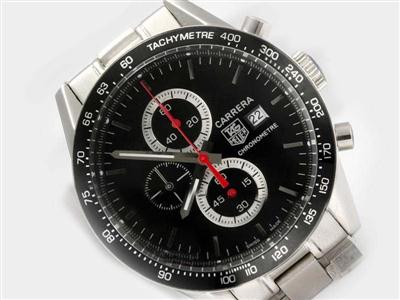 Tag Heuer Carrera Chronograph Black Dial And Bezel Same Casing As 7750-High Quality Replica Watch TAG4541