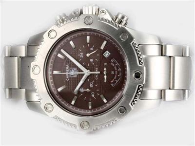 Tag Heuer Carrera Chronograph Black Dial-Deployment Buckle Same Chassis As 7750-High Quality Replica Watch TAG3802