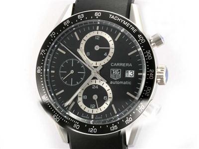 Tag Heuer Carrera Chronograph Black Dial-Deployment Buckle Same Chassis As 7750-High Quality Replica Watch TAG3858