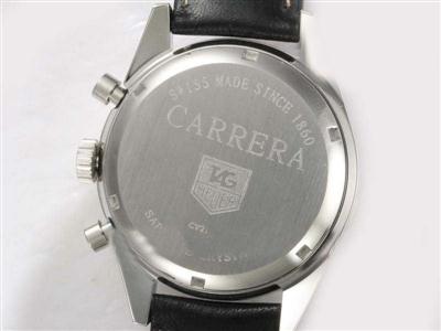 Tag Heuer Carrera Chronograph Black Dial-Deployment Buckle Same Chassis As 7750-High Quality Replica Watch TAG7011