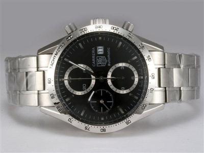 Tag Heuer Carrera Chronograph Black Dial Replica Watch TAG1958
