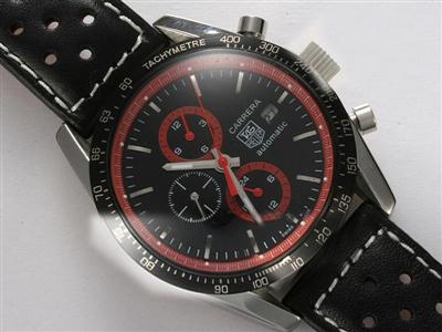 Tag Heuer Carrera Chronograph Black Dial Replica Watch TAG2174