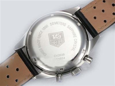 Tag Heuer Carrera Chronograph Black Dial Replica Watch TAG3504