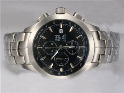 Tag Heuer Carrera Chronograph Black Dial Replica Watch TAG7911