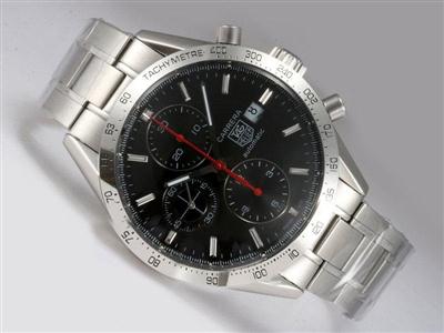 Tag Heuer Carrera Chronograph Black Dial Replica Watch TAG8473