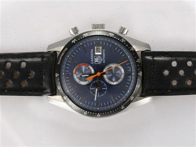 Tag Heuer Carrera Chronograph Blue Dial Replica Watch TAG6607