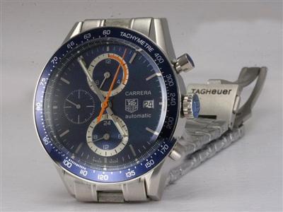 Tag Heuer Carrera Chronograph Blue Dial Same Chassis As 7750-High Quality Replica Watch TAG2710