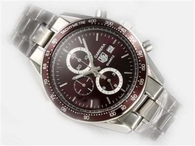 Tag Heuer Carrera Chronograph Brown Dial And Bezel Replica Watch TAG5134