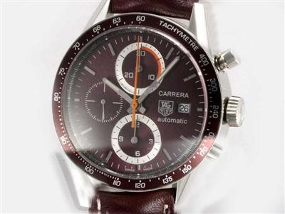 Tag Heuer Carrera Chronograph Brown Dial-New Version Replica Watch TAG7019