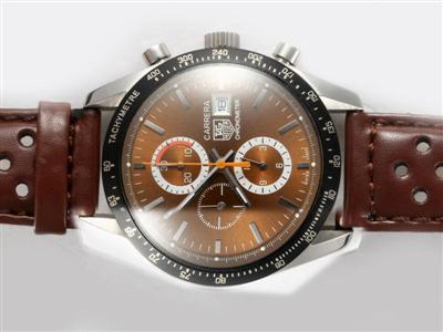 Tag Heuer Carrera Chronograph Brown Dial Replica Watch TAG6719