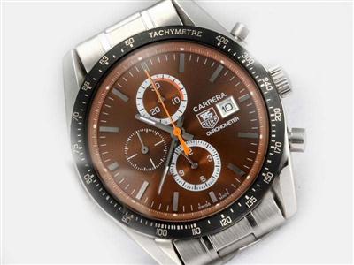 Tag Heuer Carrera Chronograph Brown Dial Replica Watch TAG8687
