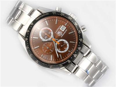 Tag Heuer Carrera Chronograph Brown Dial Replica Watch TAG8687