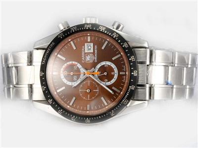 Tag Heuer Carrera Chronograph Brown Dial Replica Watch TAG8687