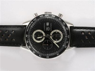 Tag Heuer Carrera Chronograph Deployment Buckle Same Chassis As 7750-High Quality Replica Watch TAG6257