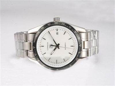 Tag Heuer Carrera Chronograph White Dial Replica Watch TAG7235