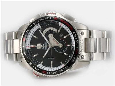 Tag Heuer Carrera Same Chassis As 7750 Rubber-High Quality Replica Watch TAG8334
