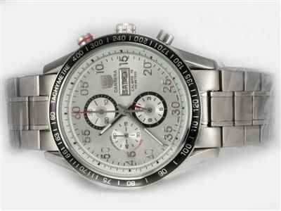 Tag Heuer Carrera Silver Dial-New Version Replica Watch TAG6109