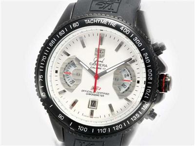 Tag Heuer Carrera White Dial-Rubber Strap Replica Watch TAG7136